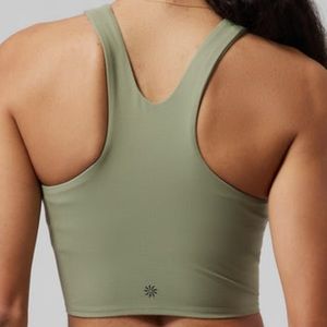 Athleta L Conscious Crop Bra A C Logo Super Soft Sports Bra Racerback